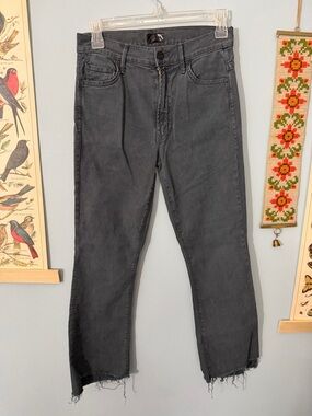 Mother The Insider Crop Step Fray Size 26 So Far Gone